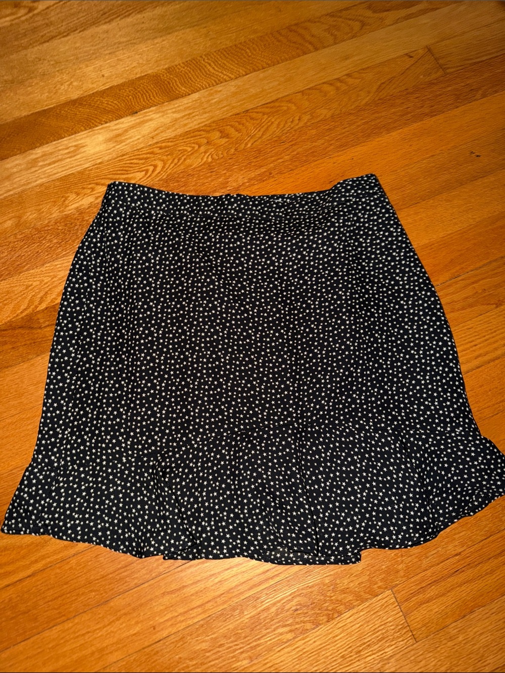 JCrew black and white star skirt size 4